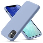 OitiYaa Silicone Case Compatible with iPhone 11 Case 6.1 Inch, Soft Ultra Slim Protective Shockproof Liquid Silicone Phone Case with Anti-Scratch Microfiber Lining,Sierra Blue