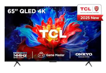 TCL 65P8K-UK 65" 4K 144Hz Gaming QLED Onkyo 2.1 Dolby Atmos Google TV with Dolby Vision & HDR 10+