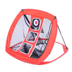 MZA Pliable Filet De Golf, Filet Golf Entrainement Pliable Portable, Golf Filet Léger Et Facile À Transporter, Adapté À L'entraînement Intérieur Et Extérieur, 54 * 65 * 63cm (Color : Orange)