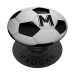 Soccer Player Starts with Letter M Football Phone Grips Gift PopSockets Grip and Stand for Phones and Tablets PopSockets Adhesive PopGrip