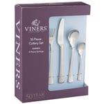 Viners Darwin 18 10 Stainless Steel 16 Piece For Four Place Settings Cutlery Set