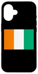 Coque pour iPhone 16 Drapeau de la Côte d'Ivoire Fier Patriote Souvenir Fan Patriotique