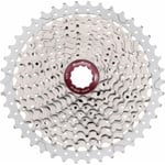 Cassette VTT 11v 11-50T en Aluminium Argent Compatible HG Shimano/Sram Sunrace