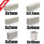 100 st Mini Små N35 Runda Magneter 3x1 3x1.5 3x2 3x4 3x5 3x10 Mm Neodymium Magnet Permanent Ndfeb Super Stark Kraftfulla Magneter db 3x10(100pcs)