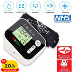 Digital Blood Pressure Monitor LCD Display Upper Arm Cuff BP Machine UK