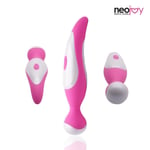 Neodoll Mini Wand Vibrator Silicone USB Rechargeable 7-Speed Functions - Pink