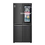 LG InstaView GMQ844MC5E frigo américain Pose libre 530 L E Noir