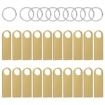 ABLAZE Lot de 20 mini clés USB 16 Go étanches 16 Go en métal pour ordinateur portable, ordinateur, TV, voiture