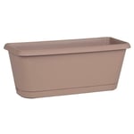 EDA - Jardinière Chorus 40cm + Plateau - Taupe Plastiques