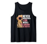 Never Underestimate A Girl With A Labrador Retriever Lab Dog Tank Top