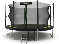 Zipro Trampolin med net og stige Ø374cm + pose til sko