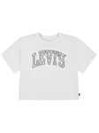 Levi's Girls Meet And Greet Floral Levi Short Sleeve T-shirt - White, White, Size Age: 4 Years