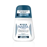 NARTA - Resixyl - Déodorant Bille Homme - Détranspirant 4 Jours - Régule La Transpiration Excessive - Anti-Irritations* - Complexe Minéral [Resyx]TM - 0% Alcool** - Adapté Aux Peaux Sensibles - 50 ml