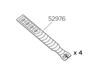 4 Stk. Thule Reservedel 52976 Til Wingbar Edge