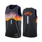 RNGUP 2020-2021 Saison Uniforme de Basket-Ball pour Les soleils # 01booker Nouvelle Saison Maillot de Basket-Ball Mesh Respirant Tissu à séchage Rapide XL A