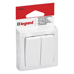 Legrand - Double interrupteur ou va-et-vient Appareillage Saillie - emballage brochable - Blanc
