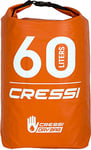 Cressi Sub S.p.A. Dry Back Pack Premium Sac à Dos 100% Étanche Imperméable - Flottant Haute Qualité Orange 60 L