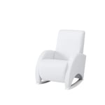 Micuna - Fauteuil d allaitement Rocking Chair Confort - Similicuir Blanc