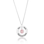 DNR Do Not Resuscitate Necklace Unisex Stainless Steel Medical Alert Pendant UK