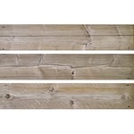 Contremarche Autocollante 3 Planches Bois Vieilli 19,5x100cm Marron Gris - Autocollant pour Bois 19,5x100cm - 3 Planches Marron Gris.