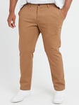 Jack & Jones Jack &amp; Jones Plus Marco Dave Slim Fit Chinos - Brown, Brown, Size 46, Inside Leg Regular, Men