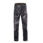 Oinrenstkp Pantalon Militaire Tactique à Coque Souple Hommes Peau de Requin imperméable Chaud Camouflage Polaire Pantalon Cargo Black Snake S