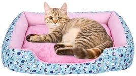 XiYou Pets Beds Deluxe Soft Dog,Mat Kennel Soft Warm Dog Puppy Supplies Winter Warm House Waterproof Cloth Nest for Small Sleep Tools,D,Small