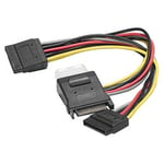 ATEN Aten 147557 câble sata 0,3 m 15 broches 2 x broches+ molex (4 broches) couleurs assorties, noir