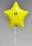 Inflated Super Mario Yellow Star Helium Balloon COMES INFLATED