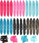 24Pcs No Heat Hair Curlers, Soft Sponge Rollers for Long/Short Hair - 6 Colors