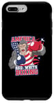 Coque pour iPhone 7 Plus/8 Plus America Red White Boxing Pride - Gorilla Boxing