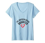 Womens The American Dream Daughter V-Neck T-Shirt