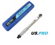 US PRO TORQUE WRENCH 1/4" DRIVE CLICK 5-25NM CV STEEL RATCHET GARAGE TOOL 6795