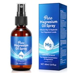 Pure Magnesium Oil Spray, 60ml Magnesium Spray, Magnesium Oil for Feet, Perfect for Sports, Relaxing & Sleep