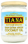 TIANA® Fairtrade Organics Raw Extra Virgin Coconut Oil, Voted UK no.1 for Skin, Hair and Cooking. 500ml Pack of 1