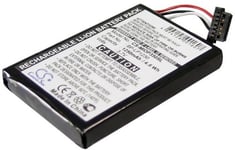 Kompatibelt med Pioneer AVIC-S1, 3.7V, 1250 mAh