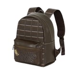 Willy Wonka Charlie and the Chocolate Factory Choco-Fashion Backpack Bag, Brown, 14 x 24 x 32 cm, Capacity 10 L