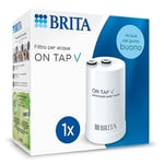 Brita 1052382 Filtro TAP V, Extra-fine Ionic Exchanger Natural Activated Carbon Microgranules Additional mesh Filter, White