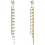 Boucles oreilles Orusbijoux  Boucles D'oreilles Pendantes Argent Rhodié Doré Boules