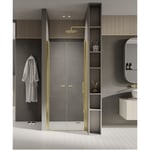 Otitec - Porte de douche battante 70 cm doré cuba gold - doré