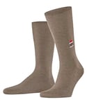 FALKE Men's Airport M SO Wool Cotton Plain 1 Pair Socks, Brown (Nutmeg Melange 5410) - Santa Chimney, 7-8