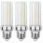 Forehill - 3 Pièces Ampoules de Maïs led 20W, Équivalent 150W Ampoule Incandescente, 2300LM, 4000K Blanc Neutre, Ampoules à E27 Vis Edison