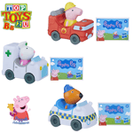 PeppaPig - Little Buggies Toy Vehicles - Suzy Sheep, Freddy Fox & Mummy Pig