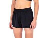 Fusion Run Shorts Women Svart XL - Fri frakt