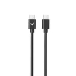 W Wonder Full Power - Cable USB-C vers USB-C - 2m - Noir