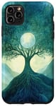 iPhone 11 Pro Max Fantasy Yggdrasil Tree Life Nature Spiritual Moon Case