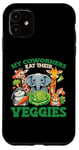 iPhone 11 Funny Zoo Keeper My Coworkers Eat Their Veggies Case