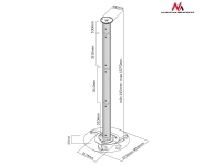 Maclean takfäste MC-517S för projektor