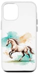 Coque pour iPhone 14 T-shirt pour cheval, sweat à capuche de sport équestre, housse de téléphone portable pour poulains