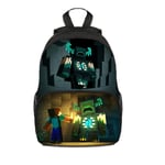 Minecraft Ryggsäck För Barn Skolväska Ryggsäck Characters Bag F